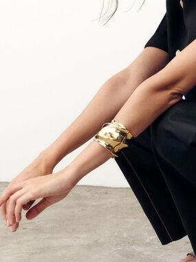 NWT Zara Irregular Metal Bracelet